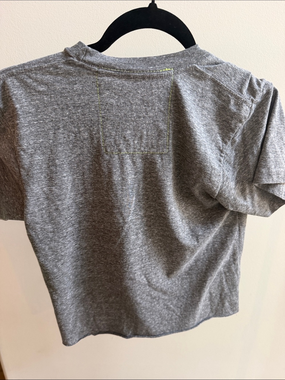 Aviator Nation Kids Gray Tee with Black Lightning Bolt and Rainbow Accent - Picture 4 of 4